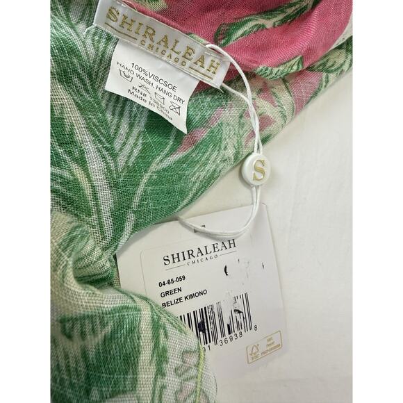 Shiraleah Women’s Floral Viscose Beach Cover-Up with Pom-Pom Trim - Picture 14 of 14
